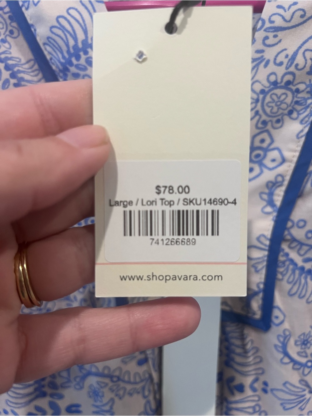 NWT The Florence Top by Pinch Size Large - 100% Cotton - Picture 3 of 16